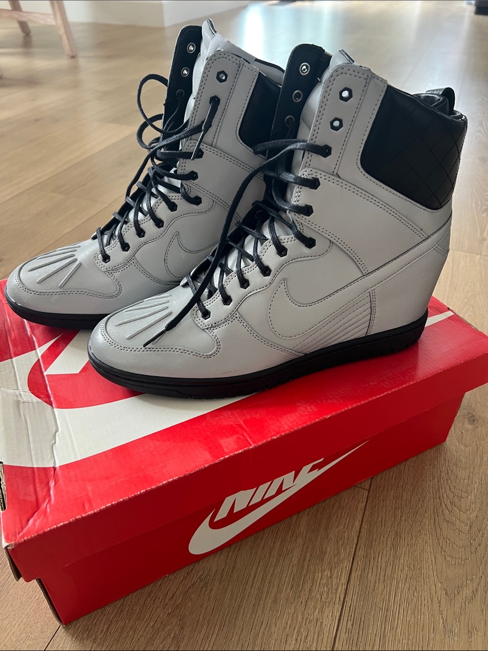 Nike Dunk Sky Hi Sneaker Boot Reflective